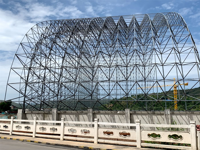 绵竹山寨矿储煤棚网架